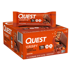 Chocolate Caramel Pecan Crispy Hero Protein Bars