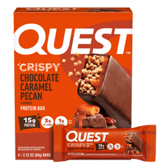 Chocolate Caramel Pecan Crispy Hero Protein Bars