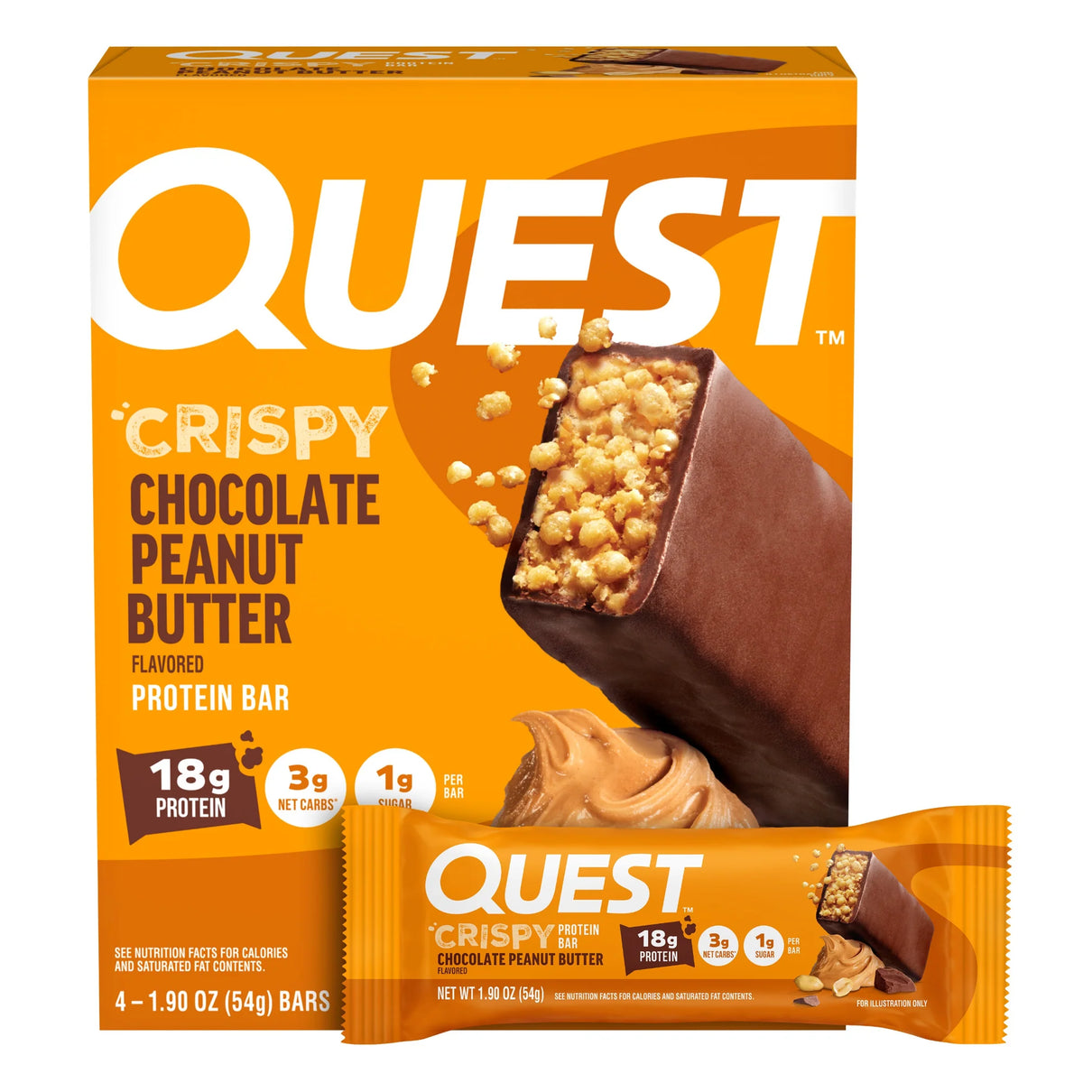 Chocolate Peanut Butter Crispy Hero Protein Bars