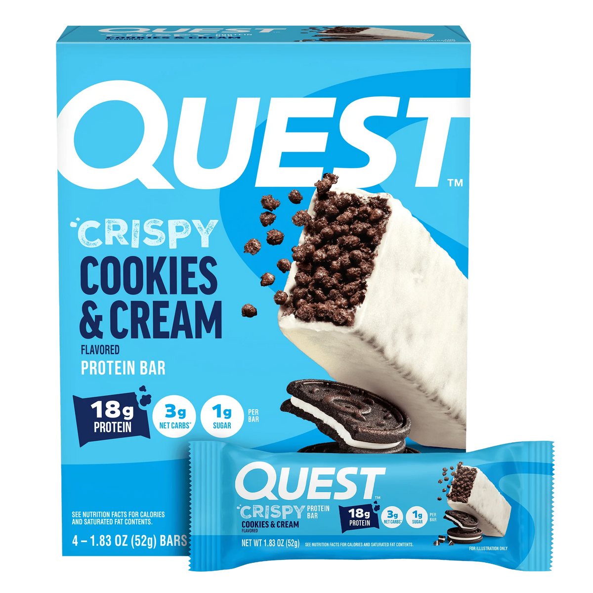 Cookies & Cream Crispy Hero Protein Bars