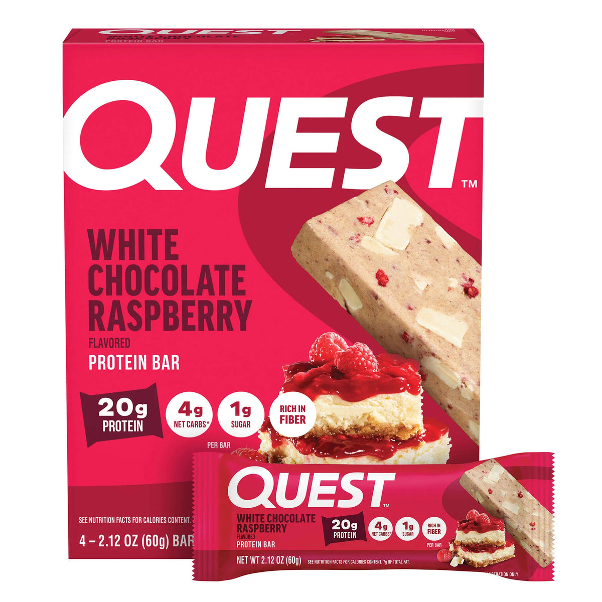 White Chocolate Raspberry Protein Bars