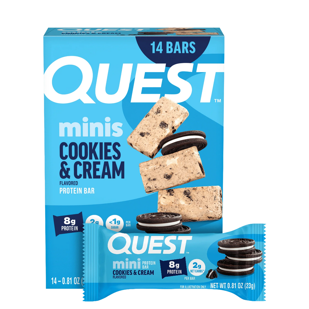 Mini Cookies & Cream Protein Bars