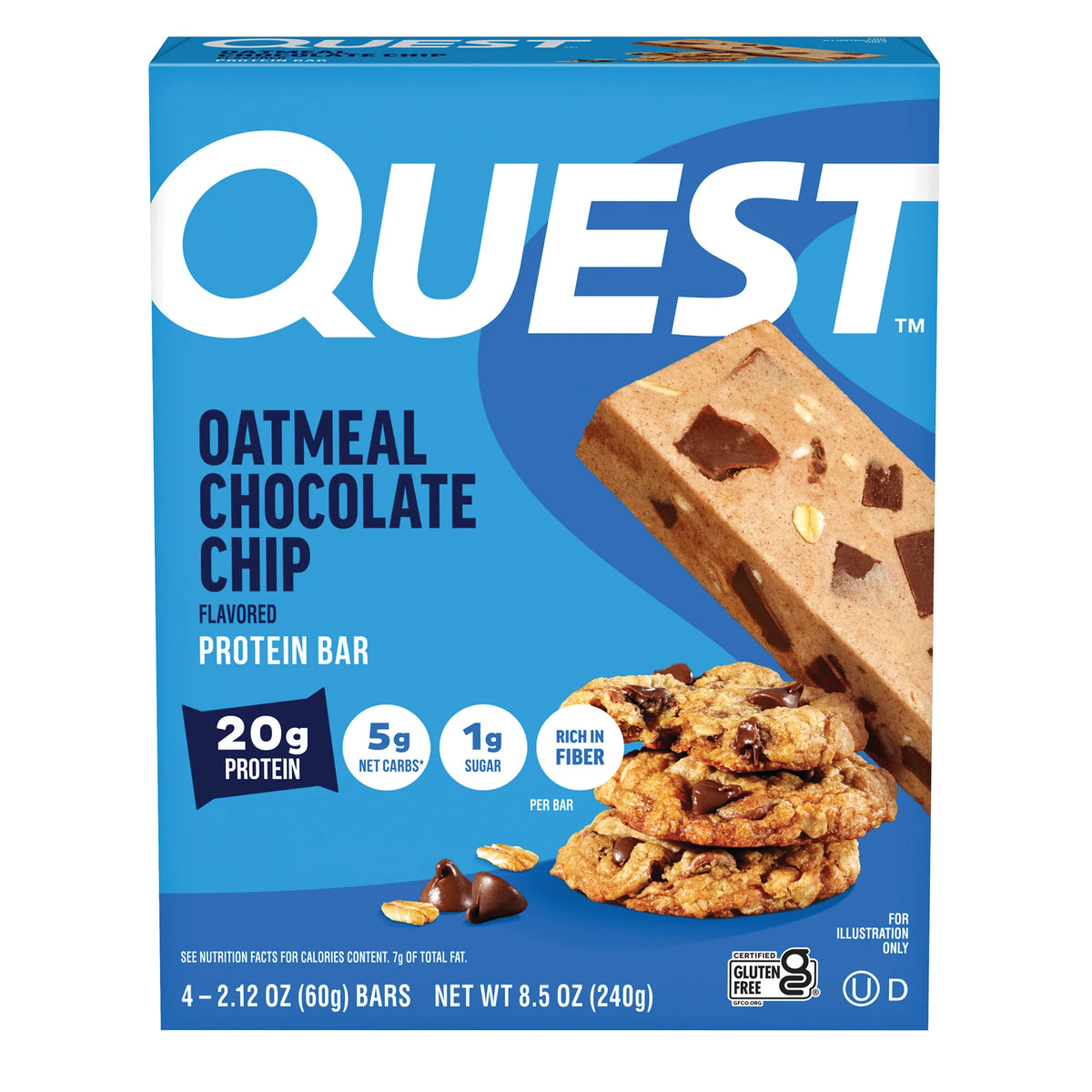 Oatmeal Chocolate Chip Protein Bars
