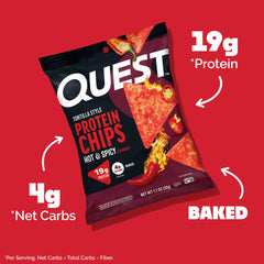 Hot & Spicy Tortilla Style Protein Chips