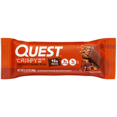 Chocolate Caramel Pecan Crispy Hero Protein Bars