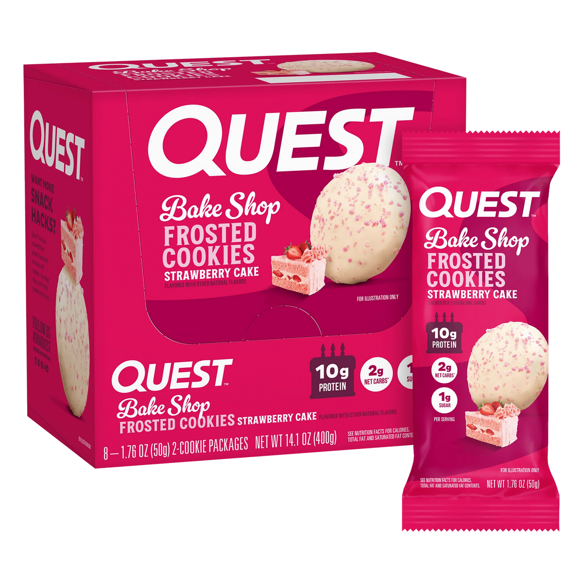 Strawberry Cake Frosted Cookies Twin Pack