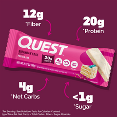 Birthday Cake Protein Bars