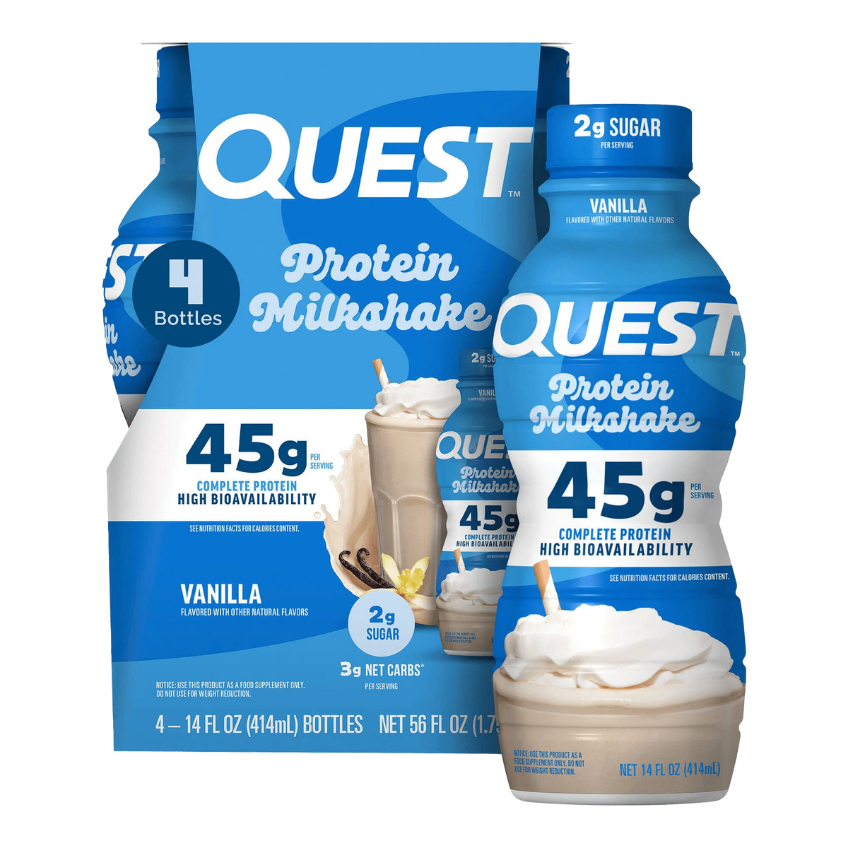 Vanilla 45g Protein Milkshake